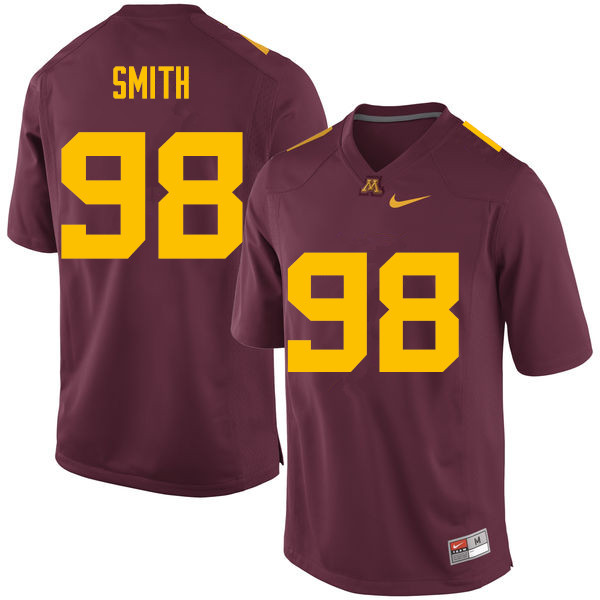 Men #98 O.J. Smith Minnesota Golden Gophers College Football Jerseys Sale-Maroon - Click Image to Close